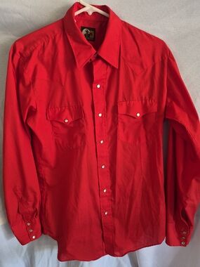 A Real Cowboy Shirt For A Cowboy.Open Range  Western Button-Down Shirt
